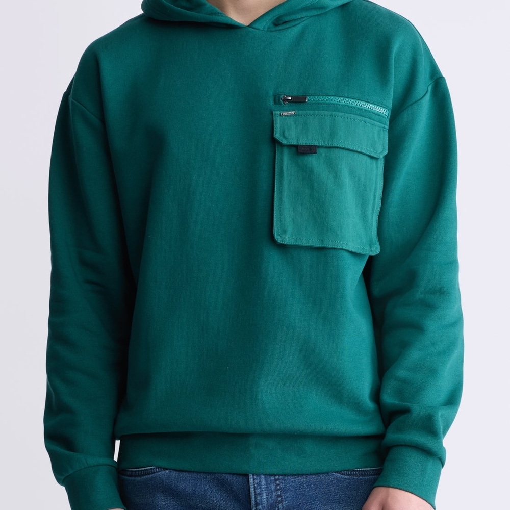 Buffalo David Bitton Teal Hoodie